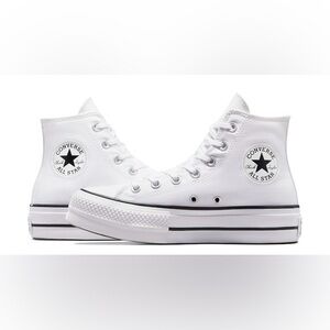 Converse Chuck Taylor All Star Lift Platform High Top Sneakers in White